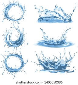 ILUSTRACIONES DE AGUA LIMPIA DEL VECTOR