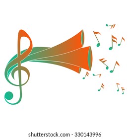 Vector clef and notes