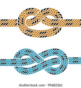 Vector Climbing Rope Knot Symbols