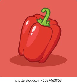 Vector Clip Art Bell Pepper Illustration