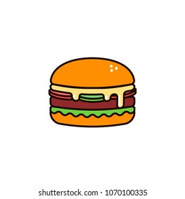 vector clip art burger