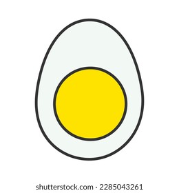 Vector clip art with egg icon