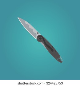 Vector clip art: Folding pocket knives 