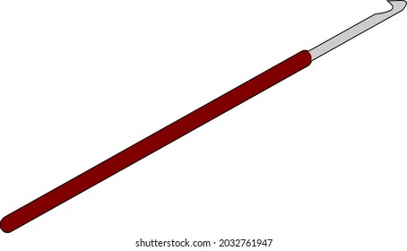 
gráficos de imágenes prediseñadas vectoriales de gancho de crochet
