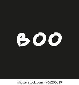 Vector, clip art, hand drawn. Funny, boo, inscription, font, minimal, letters, sign. Decor elements, print for cards, posters, t-shirts, other clothes and more. Isolated objects.
