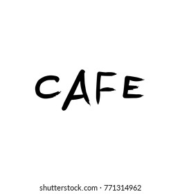 Vector, clip art, hand drawn. Cafe, food, trend, vintage, craft, hand font, logo, label, stamp, sloppy, card, coupon. Decor element, print, poster and more. Isolated objects.