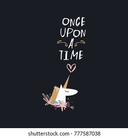 Vector, clip art, hand drawn. Unicorn, cute, inscription, lettering, pony, fairy, pattern, heart, brush, letters, hand font, girl. Print, decor, card, poster, t-shirt print, clothes print and more.