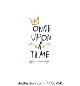Vector, clip art, hand drawn. Sign, cute, inscription, lettering, fairy tale, magic, heart, brush, letters, hand font, calligraphy, wreath. Print, decor, card, poster, t-shirt and other clothes print.