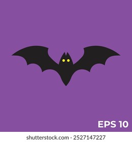 vector clip art illustration of bat