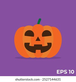 vector clip art illustration of halloween pumpkin