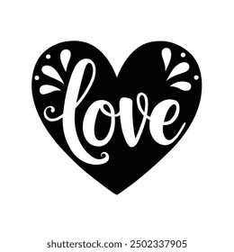 Vector clip art 'Love You' typography design for T-shirt printing.