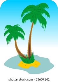 vector clip art palm tree