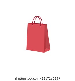 vector clip art of paper shopping bag