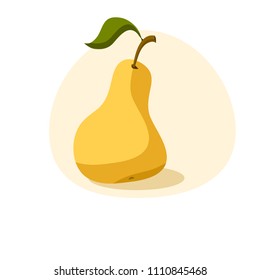 Vector clip art of pear.