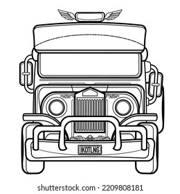 Vector Clip Art Of A Philippine Jeepney