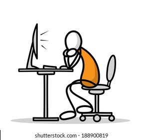 Vector clip art without gradient.