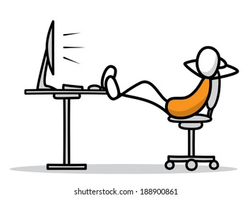 Vector clip art without gradient.
