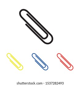 Vector clip of paper clip. Clip file. Document clip
