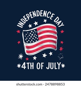 Vector Clipart 4 de julio día de la independencia