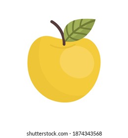 Vector clipart. Apple on a white background. Fruit.