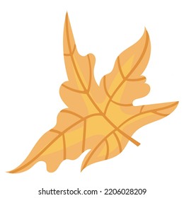 Vector clipart with autumn leaves. Illustration of cozy leaves.