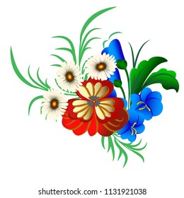 Vector clipart Boutonniere. A hand-drawn image for insertion into a document, a website, a presentation, etc.
