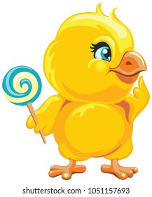 vector clipart chicken with caramel