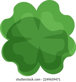 trébol vectorial clipart, sra. patricks, símbolo de vacaciones, trébol de cuatro hojas, sin fondo 