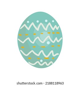 Vector clipart with easter egg. Easter egg illustration.