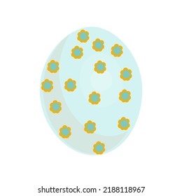 Vector clipart with easter egg. Easter egg illustration.
