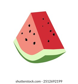 vector clipart of fresh red watermelon slices