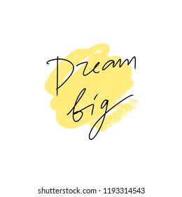 Vector, clipart. Handwritten style font, text pastel colors card, poster, t-shirt lettering print