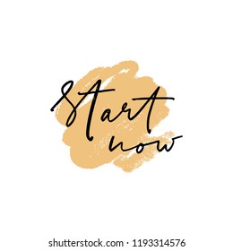 Vector, clipart. Handwritten style font, text pastel colors card, poster, t-shirt lettering print. Motivational