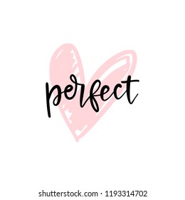 Vector, clipart. Handwritten style font, text pastel colors card, poster, t-shirt lettering print
