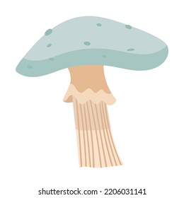 Vector clipart with mushrooms. Illustration of cozy mushrooms.