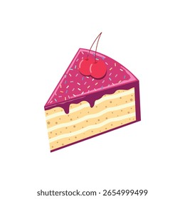 Vektor Clipart von rosafarbenem Gebäck 