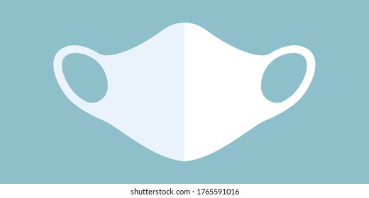 Vector Clipart of three-dimensional mask