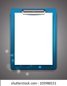 Vector Clipboard With Blank Paper