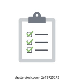 área de transferência de vetor com lista de verificação