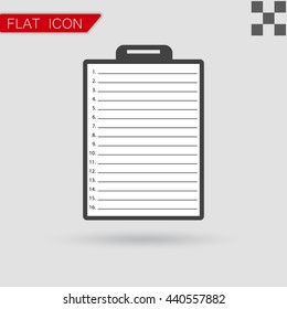 Vector Clipboard with check list
