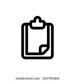 Vector Clipboard Icon Outline Black