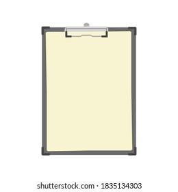 Vector de un portapapeles aislado en un fondo blanco