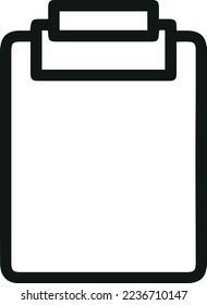 Symbol für die Zwischenablage des Vektors. Symbol in trendigem Umriss-Stil. Vektorgrafik einzeln auf weißem Hintergrund.