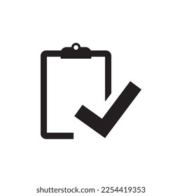 Vector clipboard, list icon symbol