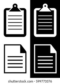 Vector Clipboard and Paper Set