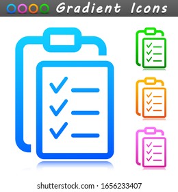 Vector clipboard symbol icon design