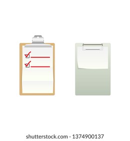 Vector Clipboards,High detailed note boards ,Clipboard with blank paper