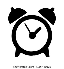 vector clock alarm illustration - time symbol, hour watch. wake up time