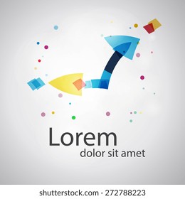 Vector clock. Business symbol concept. Social concept vector logo design template.  time company logo design. Science technology abstract icon - vector logo. Teamwork symbol. Social Network.