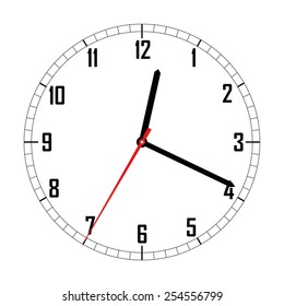 Vector clock face.